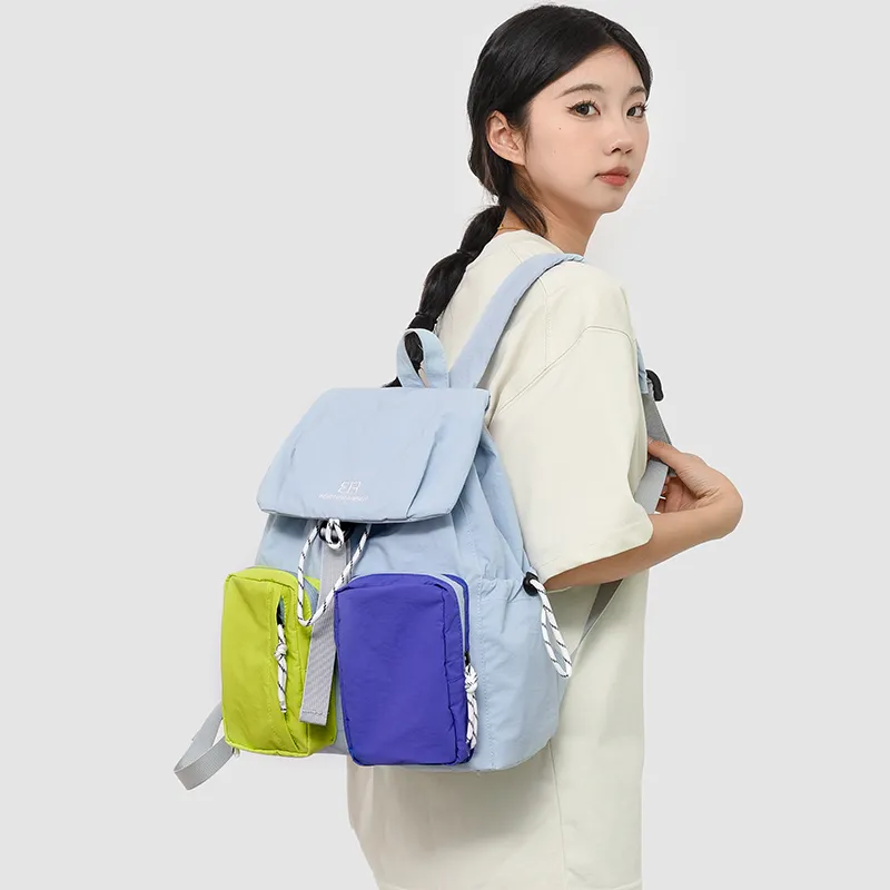 GOBLIN SHARKS 1759 Oxford Backpack Regular Unisex Blue/Khaki/Black-3