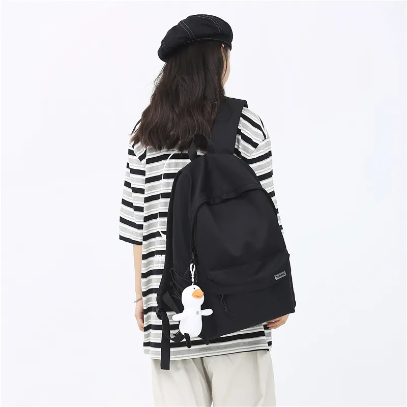 GOBLIN SHARKS 1759 Nylon Backpack Regular Unisex Black/White/Blue/Gray/Khaki/Green-2