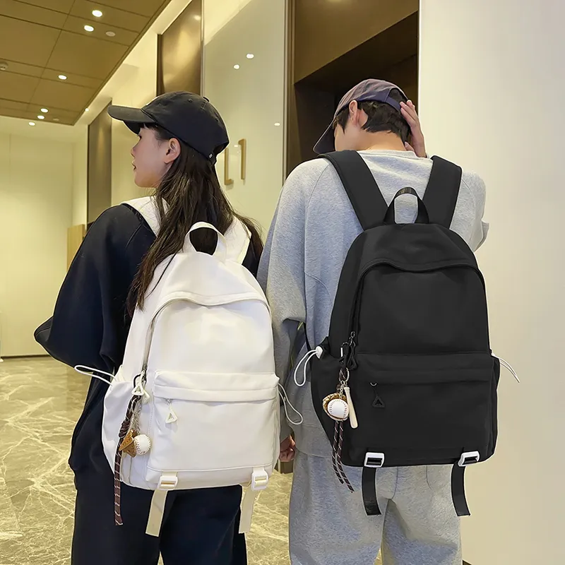 GOBLIN SHARKS 1759 Nylon Backpack Regular Unisex Red/Black/White/Khaki/Gray-12