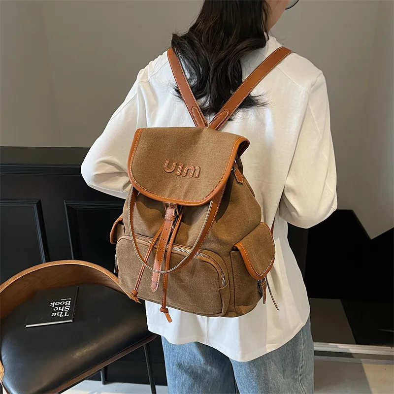 GOBLIN SHARKS 1759 Canvas Dundun Backpack Tubas Women's Multicolor-19