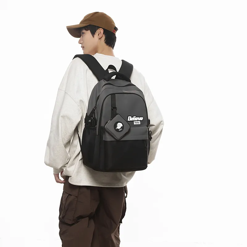 GOBLIN SHARKS 1759 Nylon Backpack Regular Unisex Khaki/White/Gray/Black/Green-17
