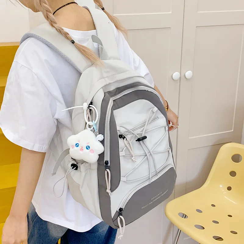 GOBLIN SHARKS 1759 Nylon Fabric Backpack Regular Unisex Multicolor-4