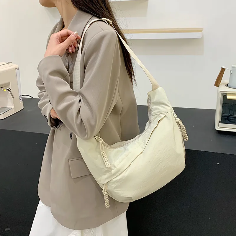 GOBLIN SHARKS 1759 Canvas Bag, Shoulder Bag, Crossbody Bag Regular Unisex Black/Ecru/Orange/Gray-10