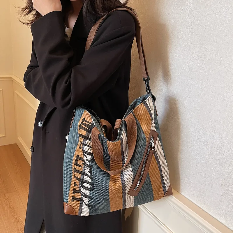 GOBLIN SHARKS 1759 Fabric Shoulder Bag Crossbody Bag Handbag Unisex Multicolor-10