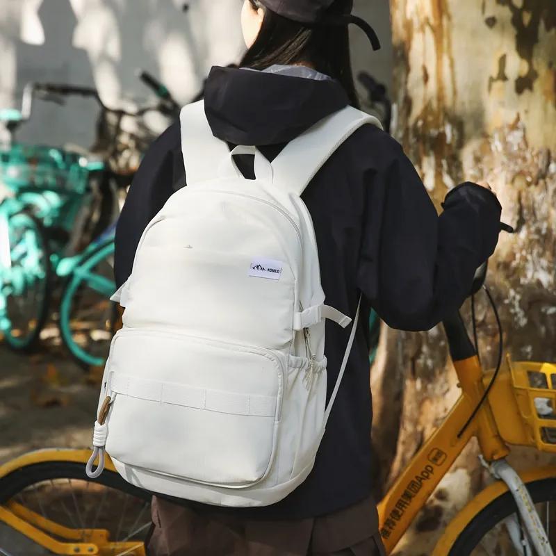 GOBLIN SHARKS 1759 Nylon Backpack Unisex White/Black/Blue/Green/Red-2