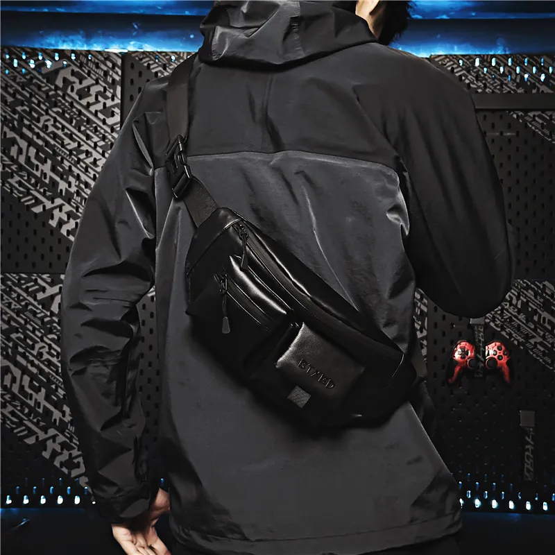 GOBLIN SHARKS 1759 Membrana Dermalis Fanny Pack Small Size Unisex Black-2