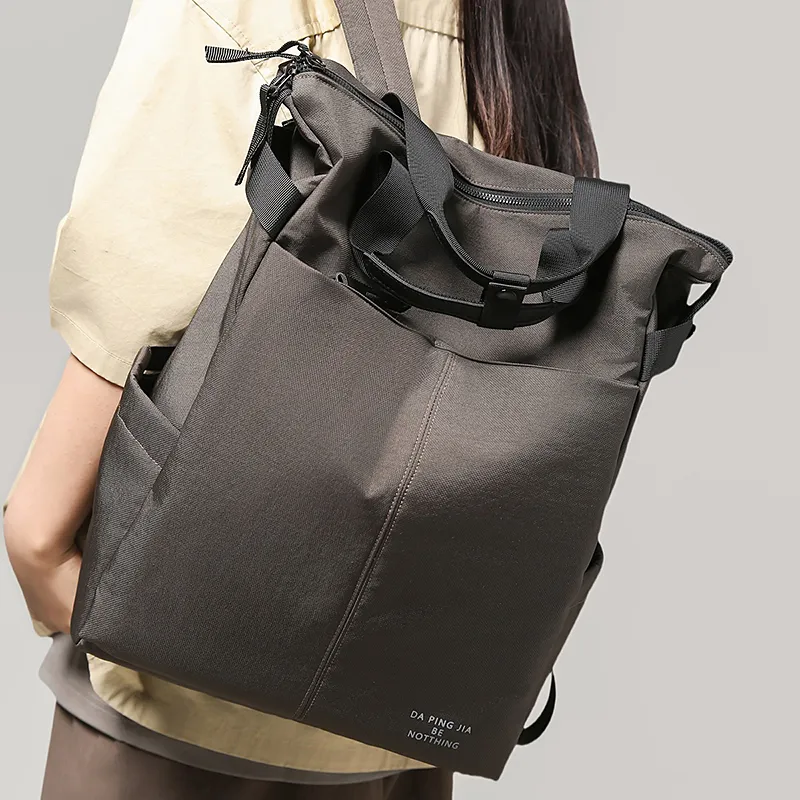 GOBLIN SHARKS 1759 Nylon Backpack Regular Unisex Black/Gray-9