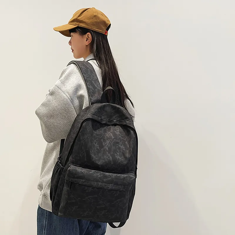 GOBLIN SHARKS 1759 Nylon Backpack Large Size Unisex White/Black/Green/Red-10
