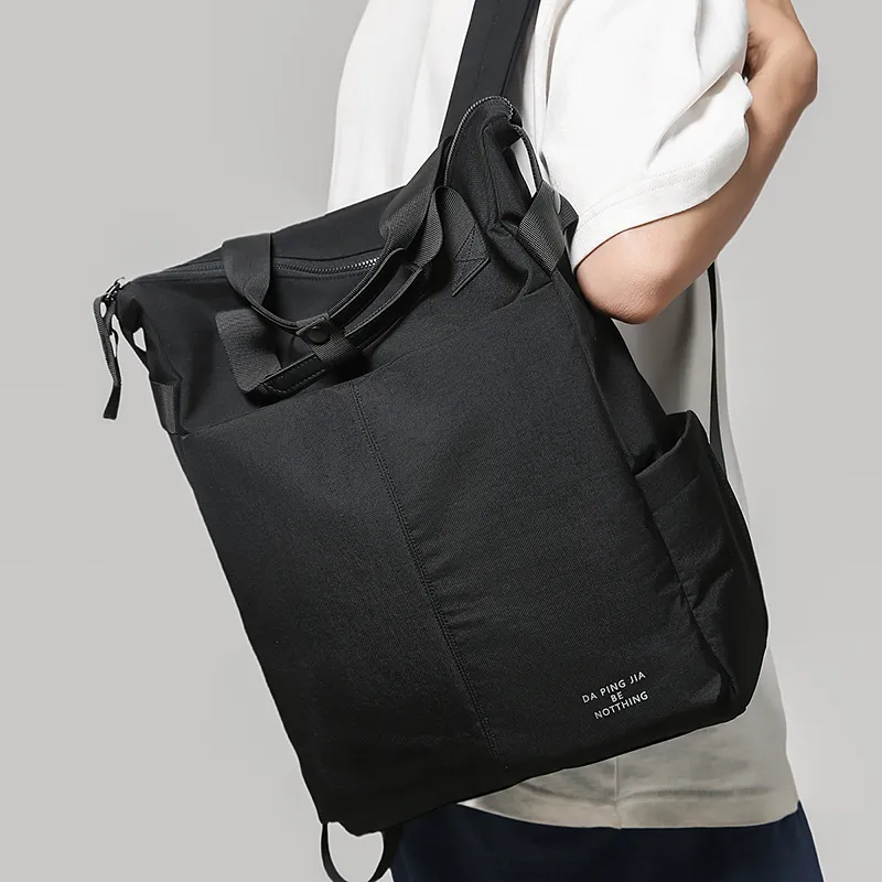 GOBLIN SHARKS 1759 Nylon Backpack Regular Unisex Black/Gray-1