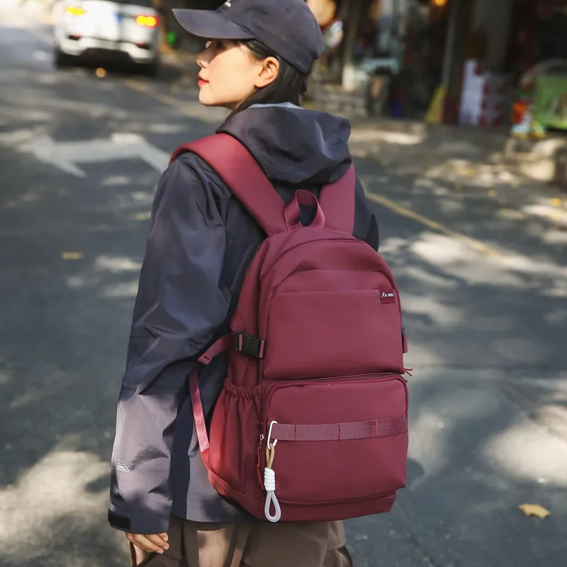 GOBLIN SHARKS 1759 Nylon Backpack Unisex White/Black/Blue/Green/Red-18