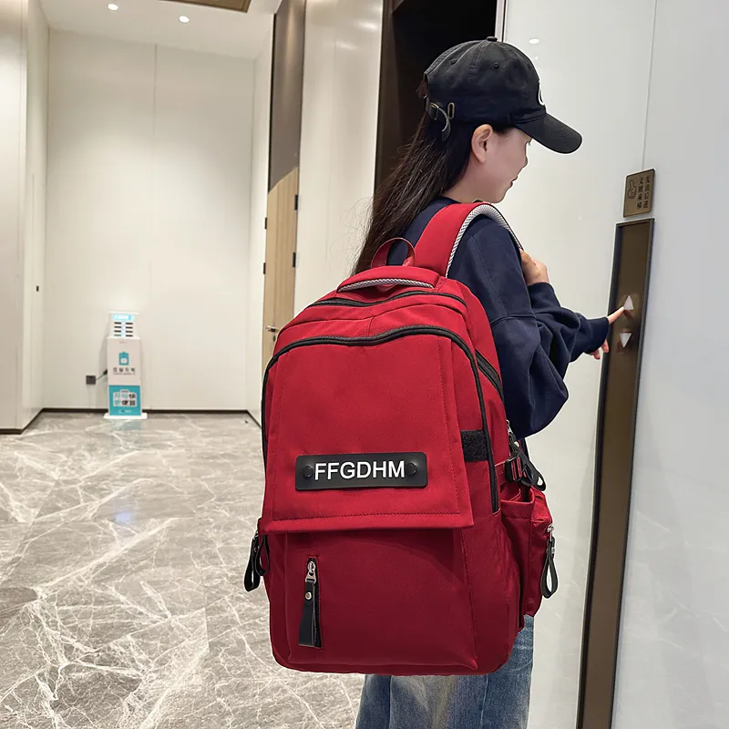 GOBLIN SHARKS 1759 Nylon Backpack Regular Unisex Black/White/Red/Light Blue/Dark Blue-22