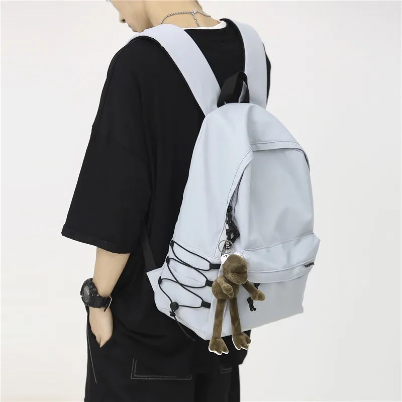 GOBLIN SHARKS 1759 Nylon Backpack Regular Unisex Black/White/Blue/Gray/Khaki/Green-25