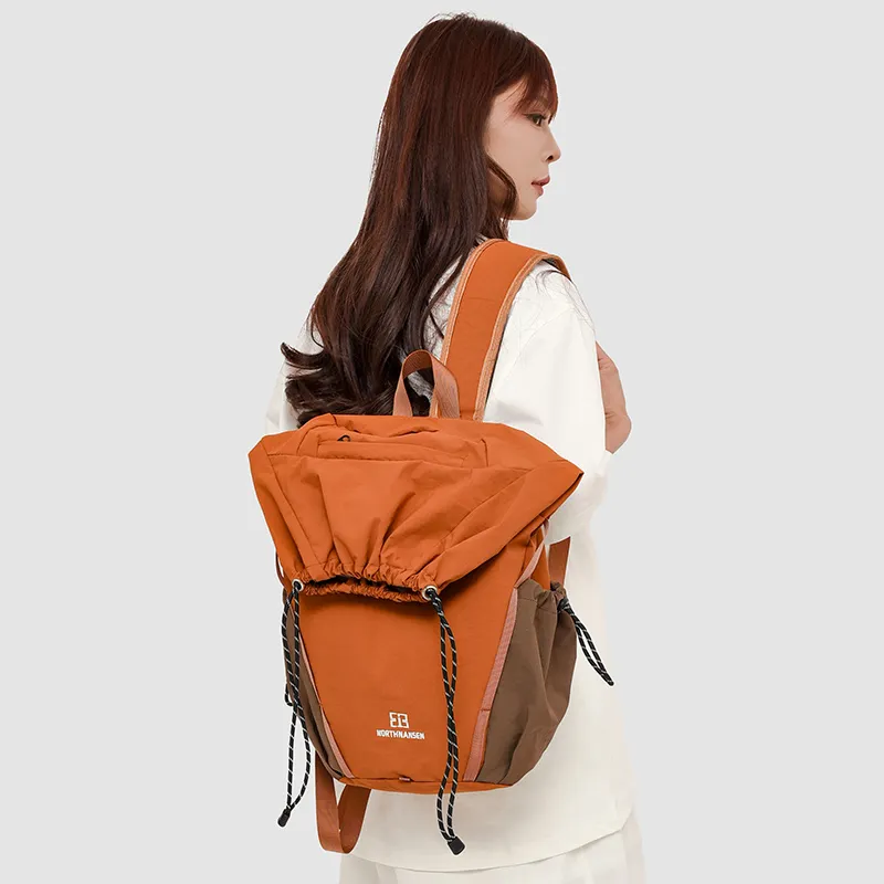 GOBLIN SHARKS 1759 Oxford Backpack Regular Unisex Black/Orange/Gray-8