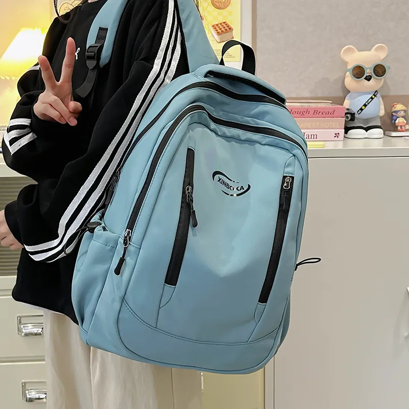 GOBLIN SHARKS 1759 Nylon Backpack Unisex White/pink/blue/black/green-13