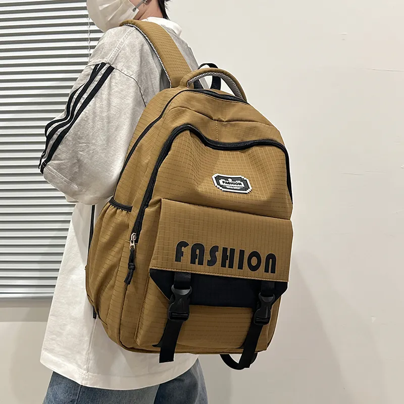 GOBLIN SHARKS 1759 Nylon Backpack Regular Unisex White/Red/Black/Gray/Brown-24