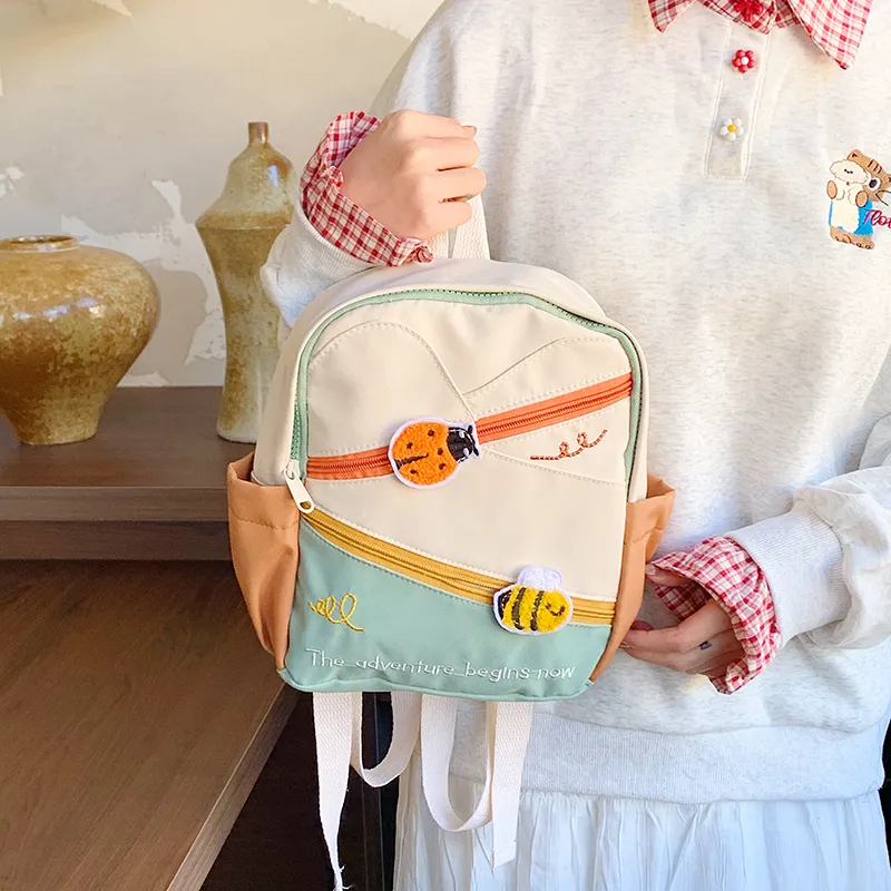 GOBLIN SHARKS 1759 Nylon Fabric Backpack Regular Unisex White-1