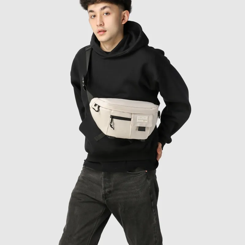GOBLIN SHARKS 1759 Nylon Fanny Pack Regular Unisex White/Black/Yellow/Light Blue-5