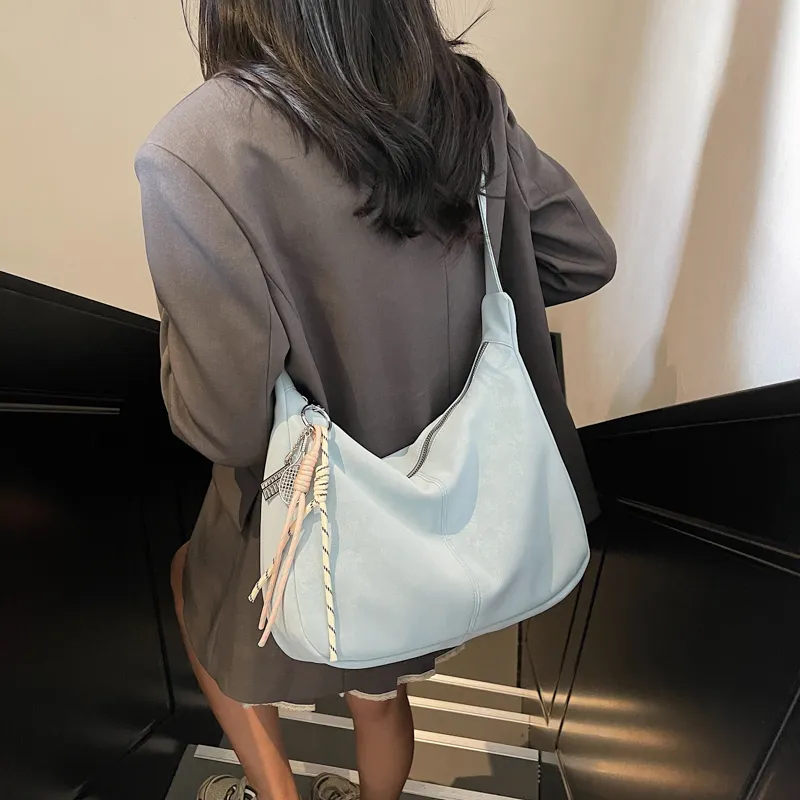 GOBLIN SHARKS 1759 PU Shoulder Bag Crossbody Bag Regular Women's Ecru/Black/Blue/Yellow/Pink-16