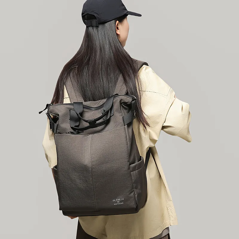 GOBLIN SHARKS 1759 Nylon Backpack Regular Unisex Black/Gray-8