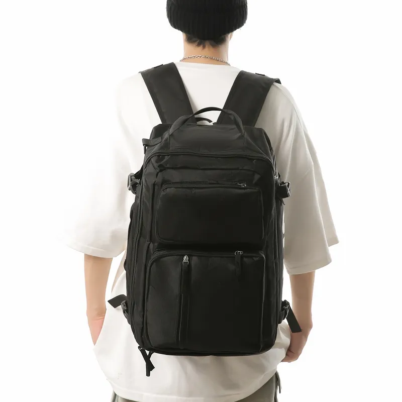 GOBLIN SHARKS 1759 Oxford Patchwork Net Backpack Regular Unisex Multicolor-17