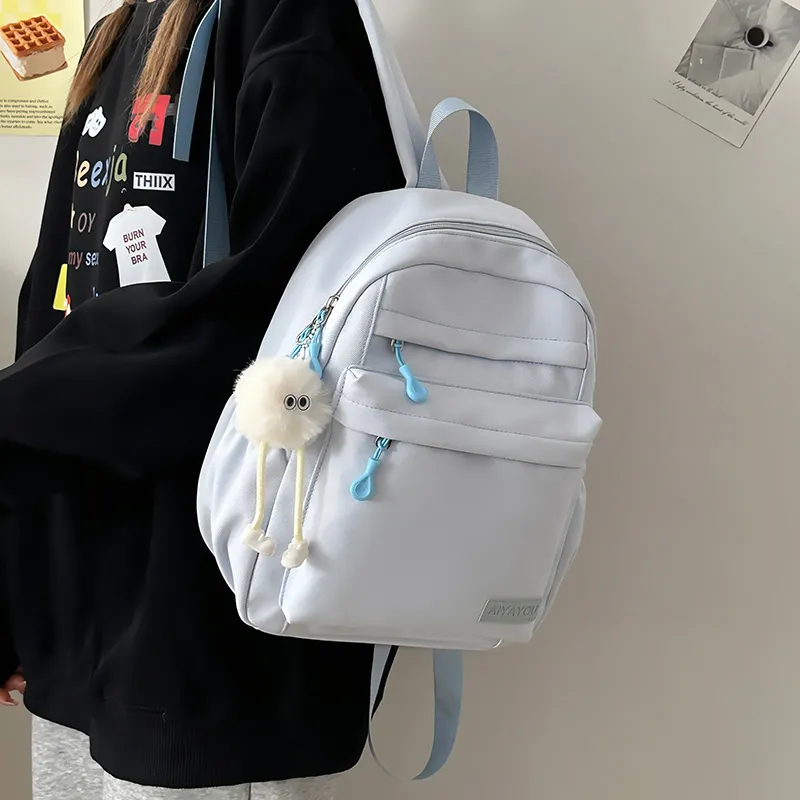 GOBLIN SHARKS 1759 Nylon Backpack Regular Unisex White/Black/Pink/Blue/Yellow/Green-19