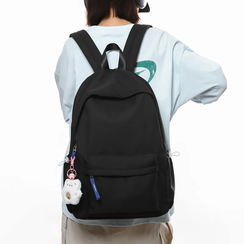 GOBLIN SHARKS 1759 Nylon Backpack Unisex Black/White/Beige Yellow/Green/Blue/Gray-4