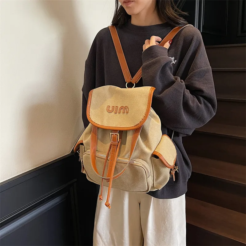GOBLIN SHARKS 1759 Canvas Dundun Backpack Tubas Women's Multicolor-24