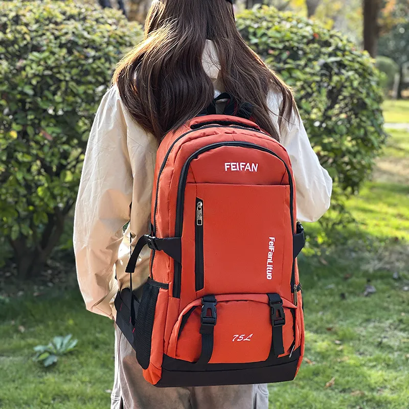 GOBLIN SHARKS 1759 Nylon Backpack Extra Large Unisex Black/Orange/Green/Gray/Blue-8