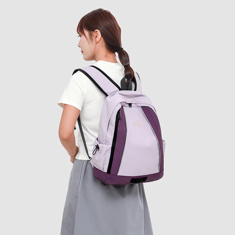 GOBLIN SHARKS 1759 Oxford Backpack Regular Unisex Khaki/Orange/Purple-14