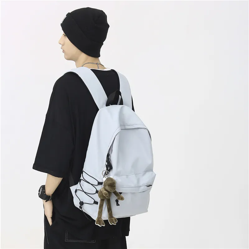 GOBLIN SHARKS 1759 Nylon Backpack Regular Unisex Black/White/Blue/Gray/Khaki/Green-22