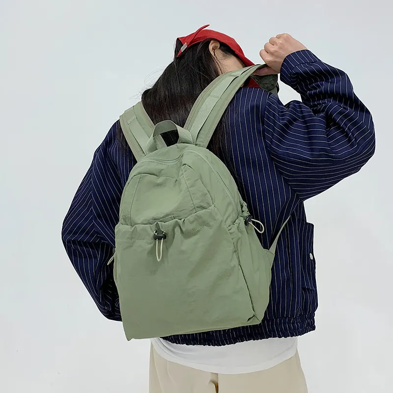 GOBLIN SHARKS 1759 Canvas Backpack Regular Unisex White/Green/Black/Khaki-3