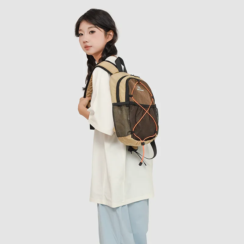 GOBLIN SHARKS 1759 Nylon Backpack Regular Unisex Khaki/Black/Green/Blue-2