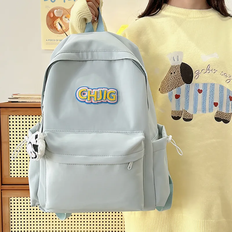 GOBLIN SHARKS 1759 Nylon Backpack Regular Unisex Black/White/Yellow/Pink/Blue-23