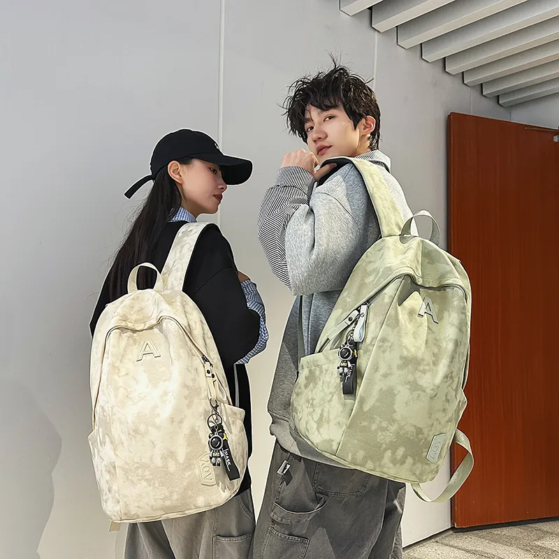 GOBLIN SHARKS 1759 Nylon Backpack Unisex White/Black/Green/Red-17