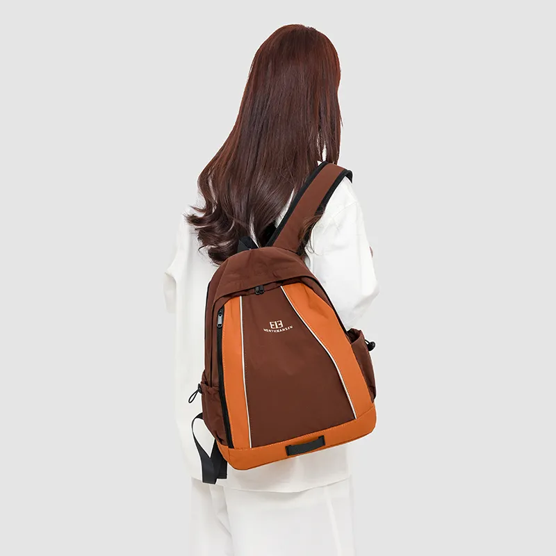 GOBLIN SHARKS 1759 Oxford Backpack Regular Unisex Khaki/Orange/Purple-9