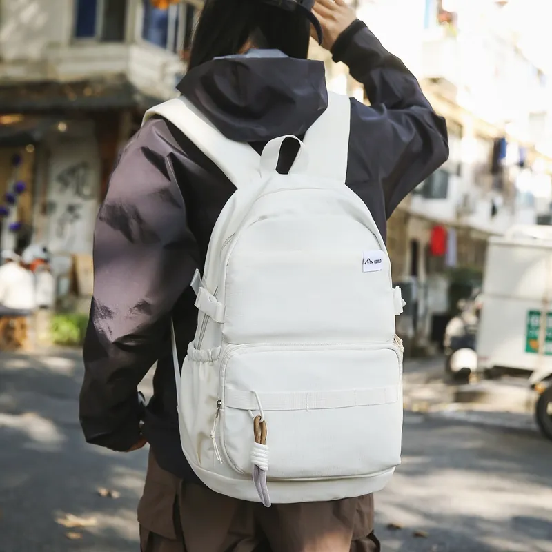 GOBLIN SHARKS 1759 Nylon Backpack Unisex White/Black/Blue/Green/Red-1