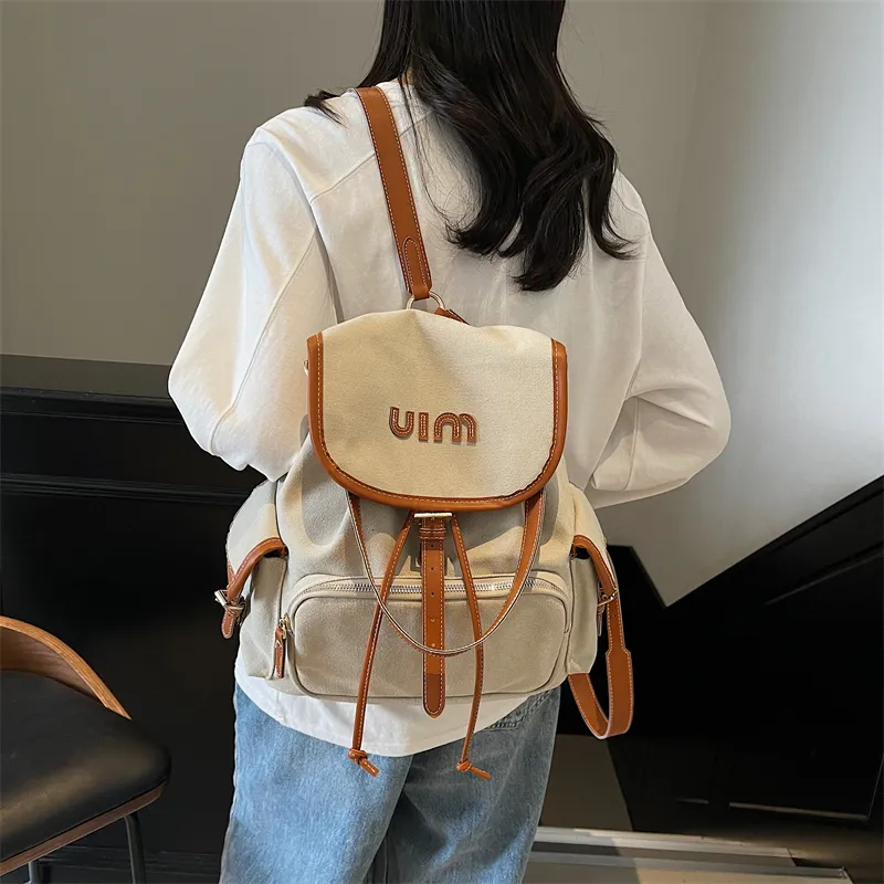 GOBLIN SHARKS 1759 Canvas Dundun Backpack Tubas Women's Multicolor-1