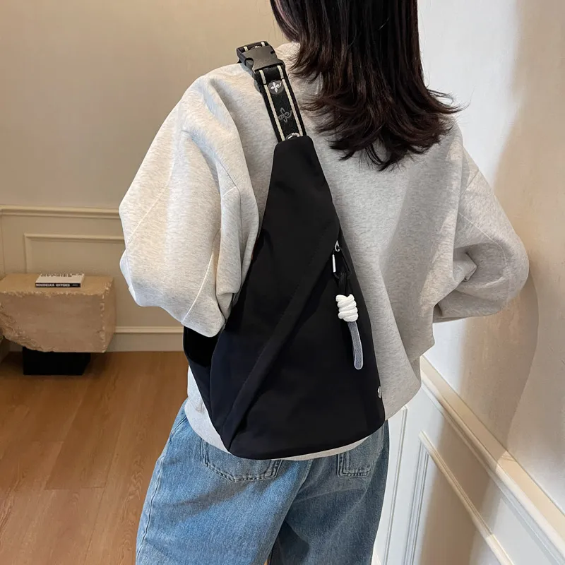 GOBLIN SHARKS 1759 Canvas Sling Bag Unisex White & Purple/White & Black/Yellow Brown/Black-20