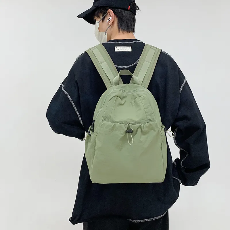 GOBLIN SHARKS 1759 Canvas Backpack Regular Unisex White/Green/Black/Khaki-4