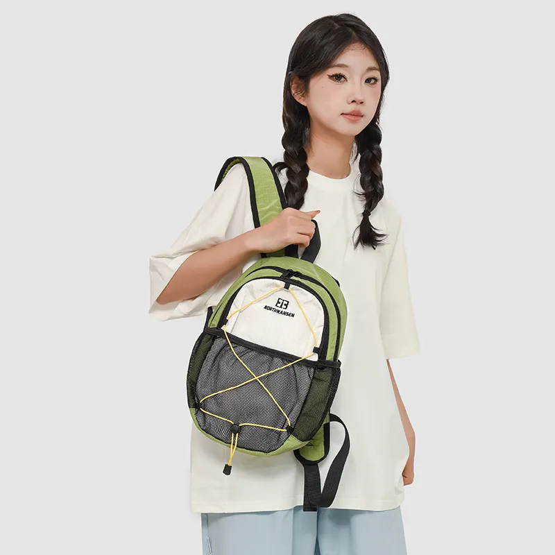 GOBLIN SHARKS 1759 Nylon Backpack Regular Unisex Khaki/Black/Green/Blue-11
