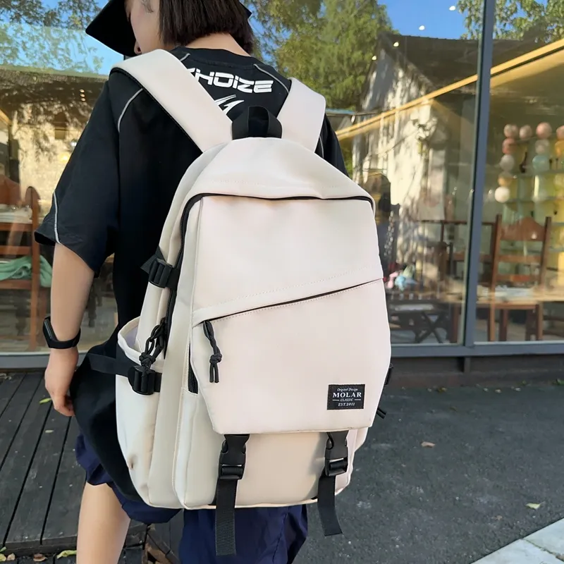 GOBLIN SHARKS 1759 Nylon Backpack Unisex White/Black/Gray/Light Green/Army Green/Red-1