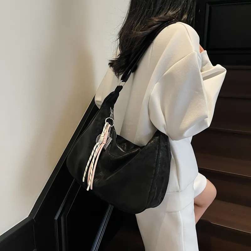 GOBLIN SHARKS 1759 PU Shoulder Bag Crossbody Bag Regular Women's Ecru/Black/Blue/Yellow/Pink-10