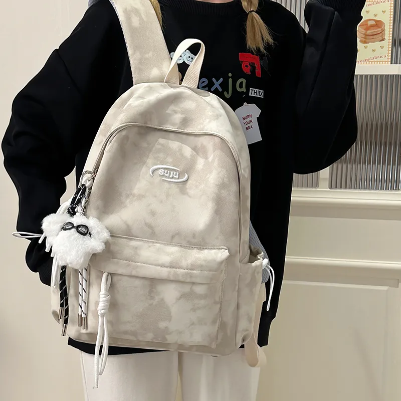 GOBLIN SHARKS 1759 Nylon Backpack Regular Unisex White/Red/Green/Black-2