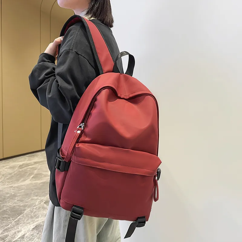 GOBLIN SHARKS 1759 PU Backpack Large Size Unisex Gray Black/Green/Red-17