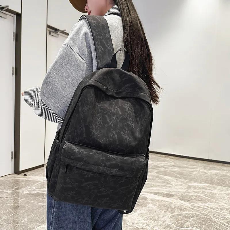 GOBLIN SHARKS 1759 Nylon Backpack Large Size Unisex White/Black/Green/Red-11
