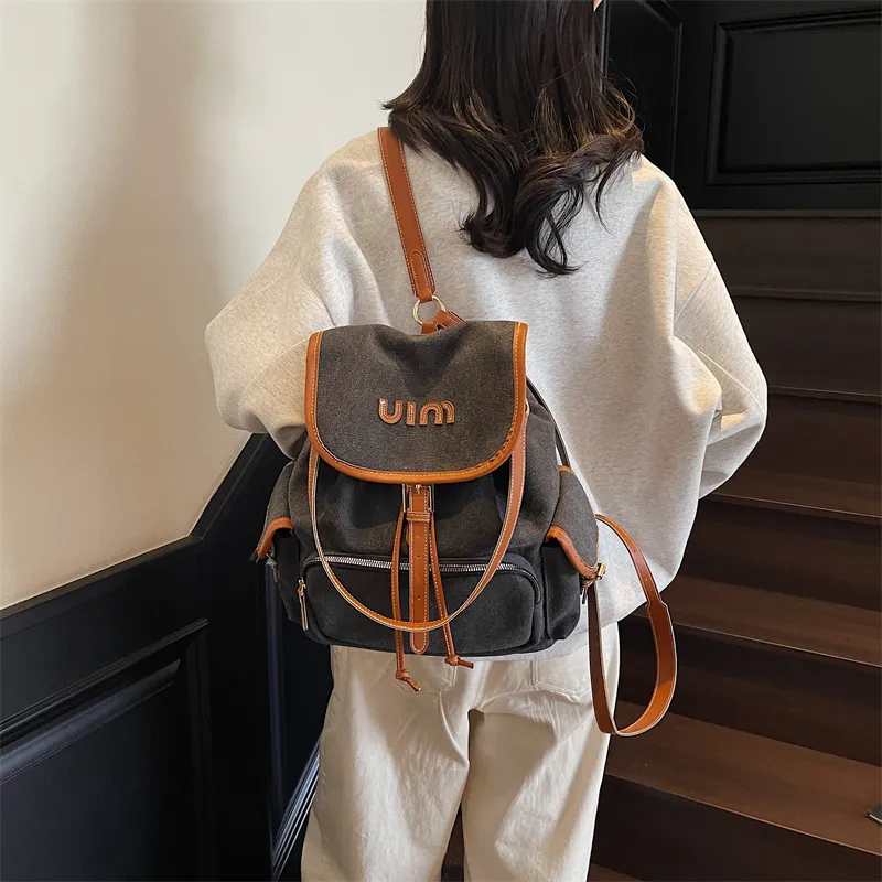 GOBLIN SHARKS 1759 Canvas Dundun Backpack Tubas Women's Multicolor-8