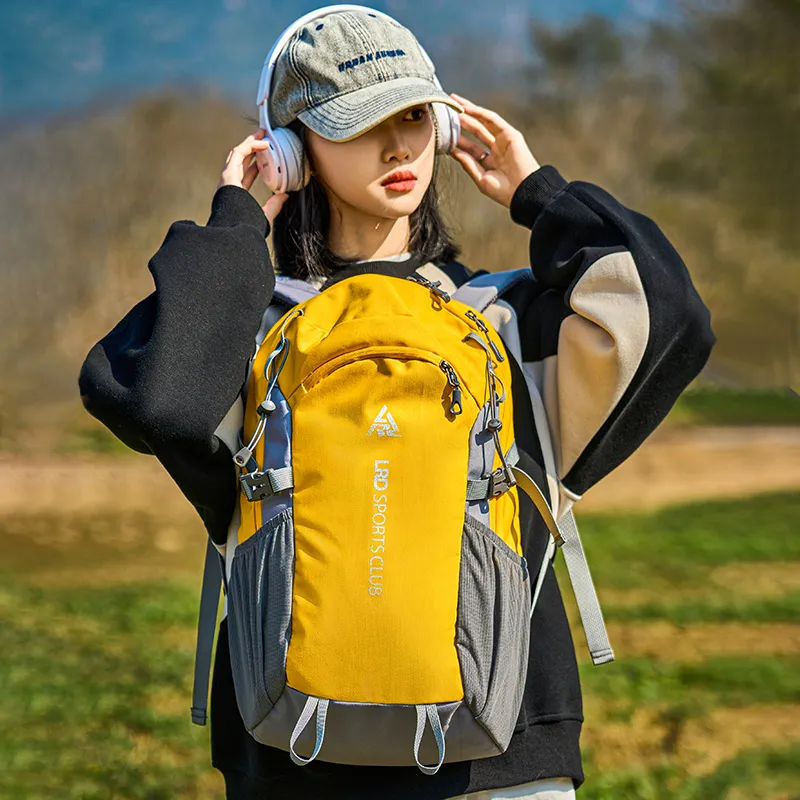 GOBLIN SHARKS 1759 Oxford Backpack Regular Unisex Orange/Yellow/Green-12