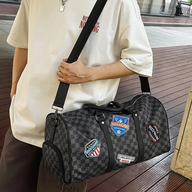 GOBLIN SHARKS 1759 PU Travel Bag Unisex Black/Brown-4
