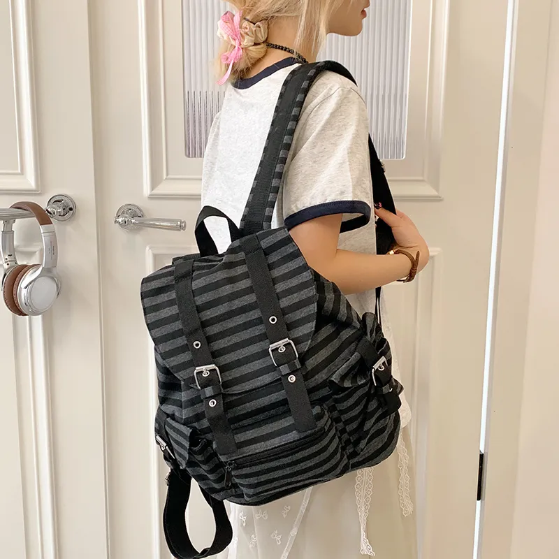 GOBLIN SHARKS 1759 Fabric Backpack Unisex Black-2