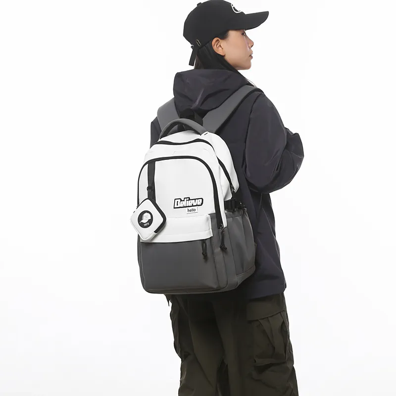 GOBLIN SHARKS 1759 Nylon Backpack Regular Unisex Khaki/White/Gray/Black/Green-9